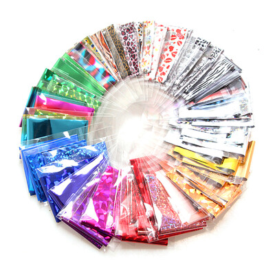 

20pcs DIY Nail Art Transfer Foil Sticker Glitter Tip Decal Decoration