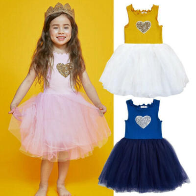 

Baby Girl Toddler Party Tutu Dress Pageant Wedding Birthday Princess Christening