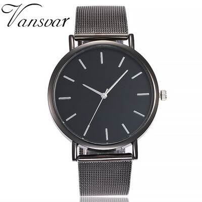 

Fashion Women Watches Casual Quartz Alloy Marble Strap Watch Analog Wristwatch Vansvar Clock Top Brand Gift Relogio Feminin