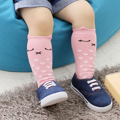 

Toddler Kids Baby Boys Girls Cotton Cartoon Stockings Knee Highs Long Socks