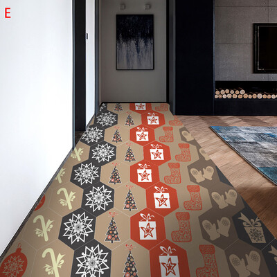 

Siaonvr Christmas Hexagonal Anti-Slip Stickers Living Room Bathroom Wall Stickers Decorative Stickers