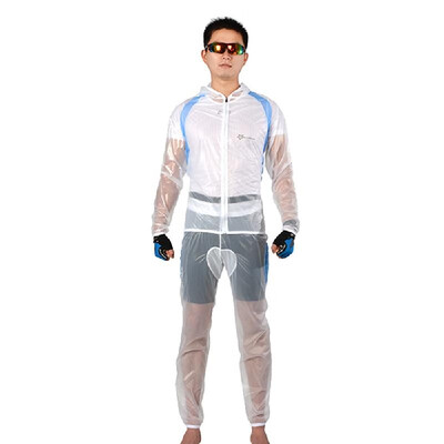 

ROCKBROS Breathable Ultra-thin Unisex Bicycle Bike Hiking MTB Raincoat Suit Jacket Outerwear Pants Outdoor Sports Wet Weather Gear