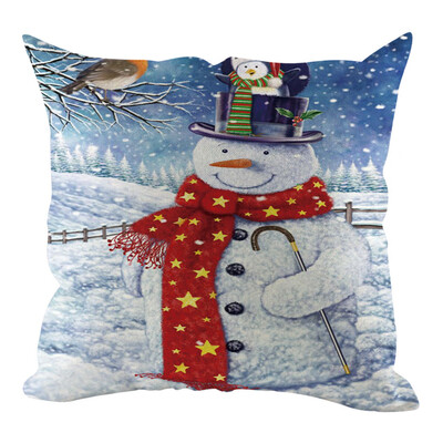

Siaonvr Christmas Pillow Cover Pillowcases Decorative Sofa Cushion Cover Home Decoration