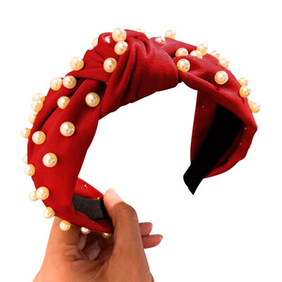 

Women Korea Style Kawaii Hair Accessories Girl Crown Flower Hairbands Head Wrap Colorful Pear Knot Headbands