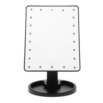 

LED Touch Screen Makeup Mirror Square Vanity Mirror Princess Wedding Tools