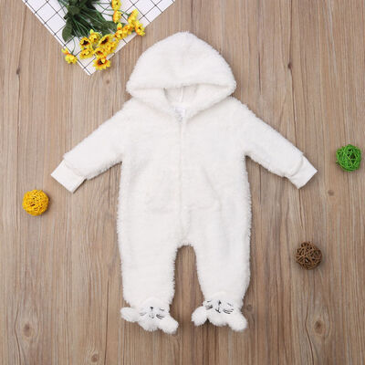

Newborn Baby Infant Kid Boy Girl Romper Hooded Jumpsuit Bodysuit Outfits Clothes