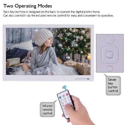 

Andoer 156 Inch 19201080 IPS LED Digital Photo Frame Electronic Picture Album Advertising Machine Scroll Subtitle MP3 MP4 Clock