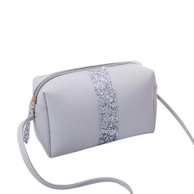 

Lady Pillow Shaped Color Matching Sequin Shoulder Bags Mobile Phone Female Bag Casual Sling Handbag crossbody bags for women