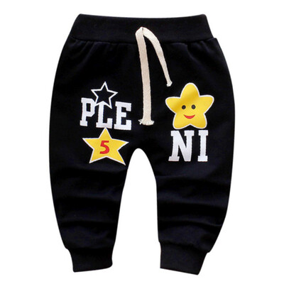 

New Autumn Toddlers Kids Boy Cartoon Letter Print Pant Baby Long Pants Trousers Bottoms