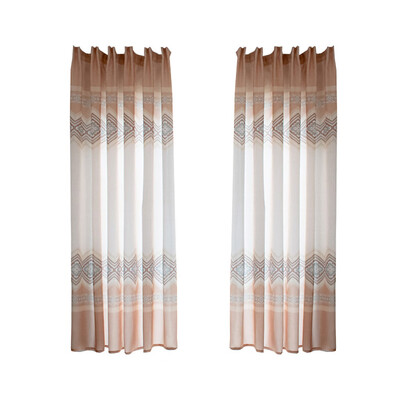 

Gobestart Leaves Curtain Tulle Window Treatment Voile Drape Valance 1 Panel Fabric