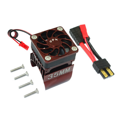 

Tailored Aluminum Motor Radiator With Cooling Fan For Traxxas TRX-4 RC Car 540 Motor