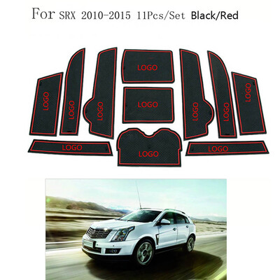 

11pcsset Car Interior Decor Nonslip Door Gate Groove Pad Mat Replacement For Cadillac SRx