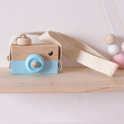 

Tailored Wooden Toy Camera Kids Creative Neck Hanging Rope Toy Photography Prop Gift