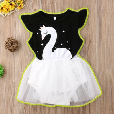 

Newborn Kid Baby Girl Infant Romper Jumpsuit Bodysuit Clothes Tutu Dress Outfits