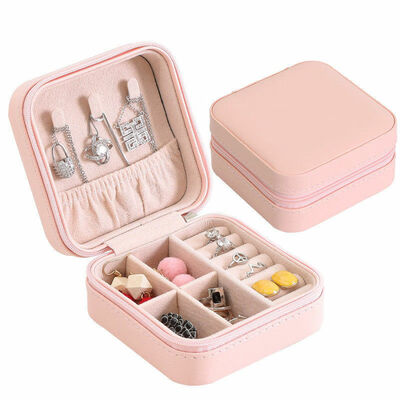 

2019 New Style Fashion Hot Jewelry Ring Box Case Portable Case Organizer Travel Storage Box Valentines Day