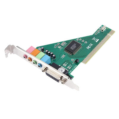 

4CH CMI8738 Chipset Stereo Sound PCI Port Audio Card for Desktop PC