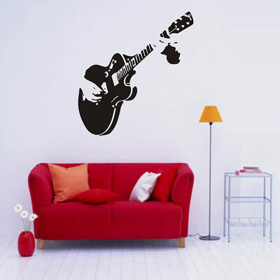 

Guitar Guitarist Music Wall Sticker Decal Rock Boy Girl Bedroom Home Mural Decor