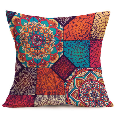 

〖Follure〗New Bohemian Pattern Throw Pillow Cover Car Cushion Cover Pillowcase Home Decor