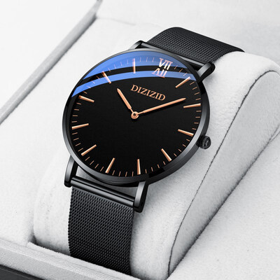

Worm hole concept college entrance examination special watch mens thin ultra thin student trend Korean version of simple waterpro
