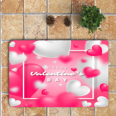 

Gobestart Romantic Valentines Day Area Rug Mat For Living Dining Dorm Room Bedroom Home