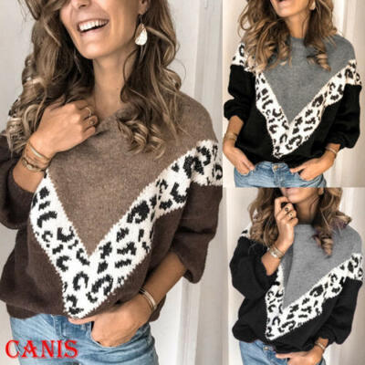 

Womens Long Sleeve Knitted Sweater Jumper Cardigan Knitwear Winter Outwear Tops