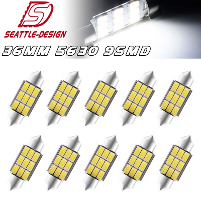 

10X Super White 36mm 5630 Led Festoon High Power Dome Map Light Bulbs 6411 6418