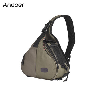 

Andoer K1 Triangle DSLR Camera Bag Cross Sling Carry Case Shockproof Waterproof with Tripod Holder for Canon Nikon Sony Olympus Pe