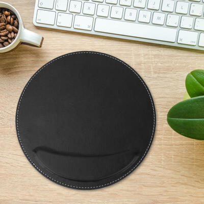 

Greensen PU Leather Round Shape Non-slip Office Desk Pad Mouse Mat Mouse Pad for Home Office