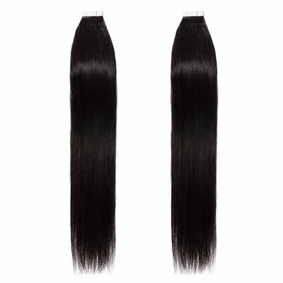 

Tape in Human Hair Extensions Highlight Balayage Long Straight Seamless Skin Weft Glue in Hairpieces Invisible Double Sided Tape