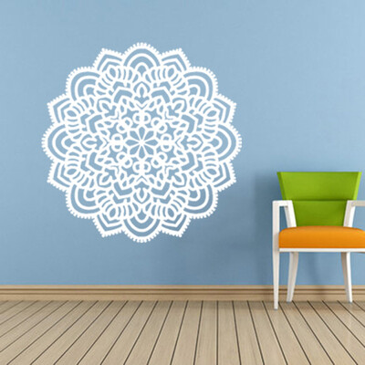 

〖Follure〗Mandala Flower Indian Bedroom Wall Decal Art Stickers Mural Home Vinyl Family BK