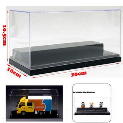 

Clear Display Box Acrylic Case Plastic Base Protection Toy Dustproof 20x10x1005