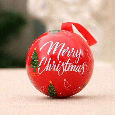 

Cute Christmas Round Ball Candy Chocolate Box Party Home Christmas Tree Hanging Ornaments