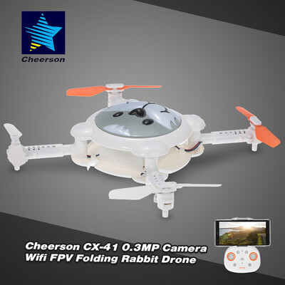 

Cheerson CX-41 03MP Camera Wifi FPV Folding Pig Drone Altitude Hold Optical Flow Sensor Programmable Selfie Quadcopter