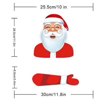 

Christmas Design Rear Wiper Decals Waving Arm Santa ClausSnowman Car Window Sticker Decor Snowman Waving Arm Wiper Decals