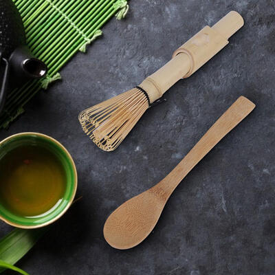 

Greensen 3pcs Bamboo Matcha Making Set Matcha Tea Whisk Hooked Bamboo Scoop Chashaku Teaspoon