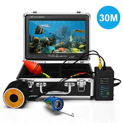 

30M Fish Finder Underwater Camera Fishing Camera 9" Color Screen 1000TVL CAM Infrared IR LED Lights Remote Control