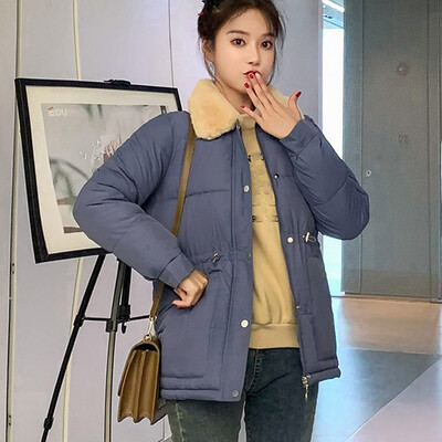 

Tailored Fashion Women Lapel Imitation Wool Jacket Coat Warm Long Sleeves Overcoat