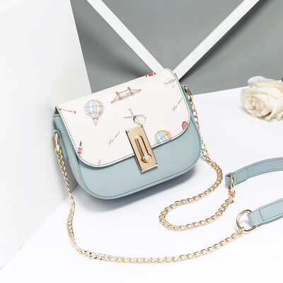 

The Korean version of the summer ins girlsfashion chains with one shoulder&oblique bags