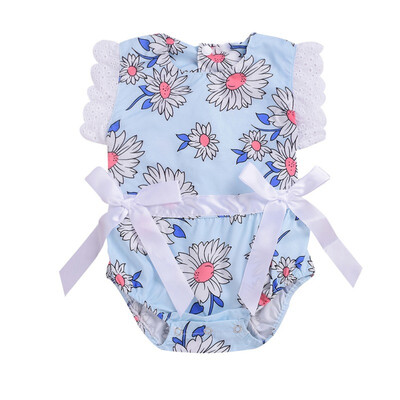 

Infant Newborn Baby Girls Clothing Cute Bow Sunsuit Summer Baby Girls Costume Lace Ruffles Rompers Jumpsuit 2019 New