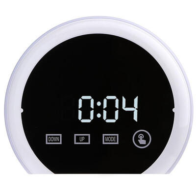

Touch Control RGB LED Mirror Clock with Temperature Alarm Snooze Display
