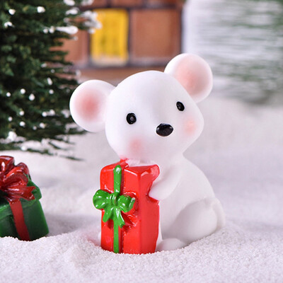 

New Year Christmas Cute Little Mouse Year Resin Small Animal Decoration