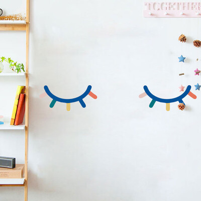 

〖Follure〗Wall Sticker Line Drawing Decor Home Room DIY Decor Simple Style Removable Mural