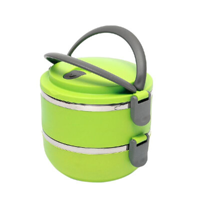 

Lunch Box 2 Layers Stainless Steel Thermal Insulated Bento Home Use Office School Portable Food Picnic Container