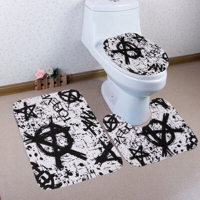 

〖Follure〗Bathroom Toilet Three Piece Floor Mat Door Mat Bathroom Carpet