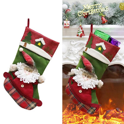 

Christmas New Style Creative Christmas Socks Gift Bag Christmas Tree Pendant Christmas Decoration For Christmas Party Decorating
