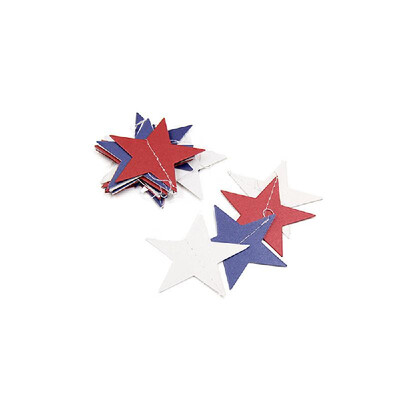

DIY Independence Day Banner String Flags Star Ornaments Pearlescent Paper Party Hanging Decor