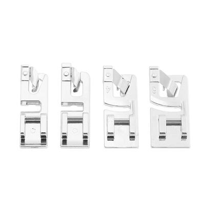 

4pcs Household Rolled Hem Presser Foot for Stitch Darning Sewing Machine