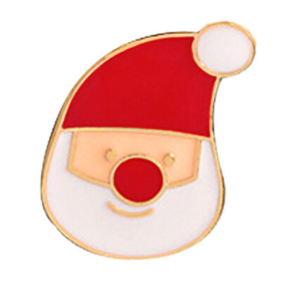 

High Quality Fun Dress Corsage Christmas Tree Santa Drops Of Oil Brooch Pin