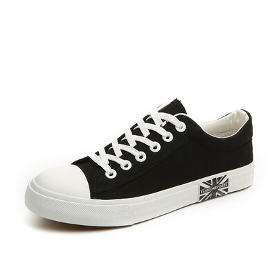 

Mens British style Canvas casual shoes Lace-up student shoes