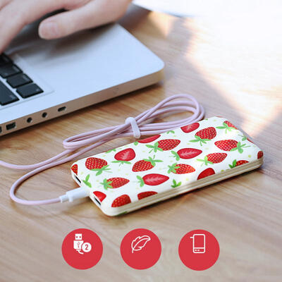 

USAMS Fruit Style New 10000mAh Wireless Mobile Power With Display Portable Power Source